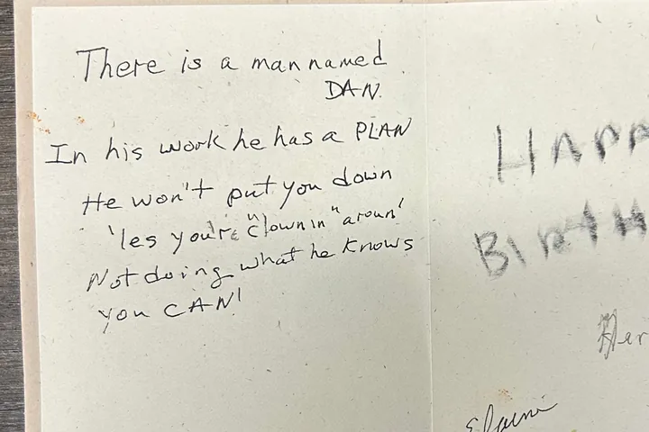 Handmade birthday cards from patients on the Elevate front desk